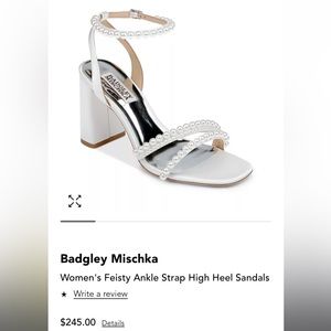Badgley Mischka Women’s Feisty Ankle Strap Heel